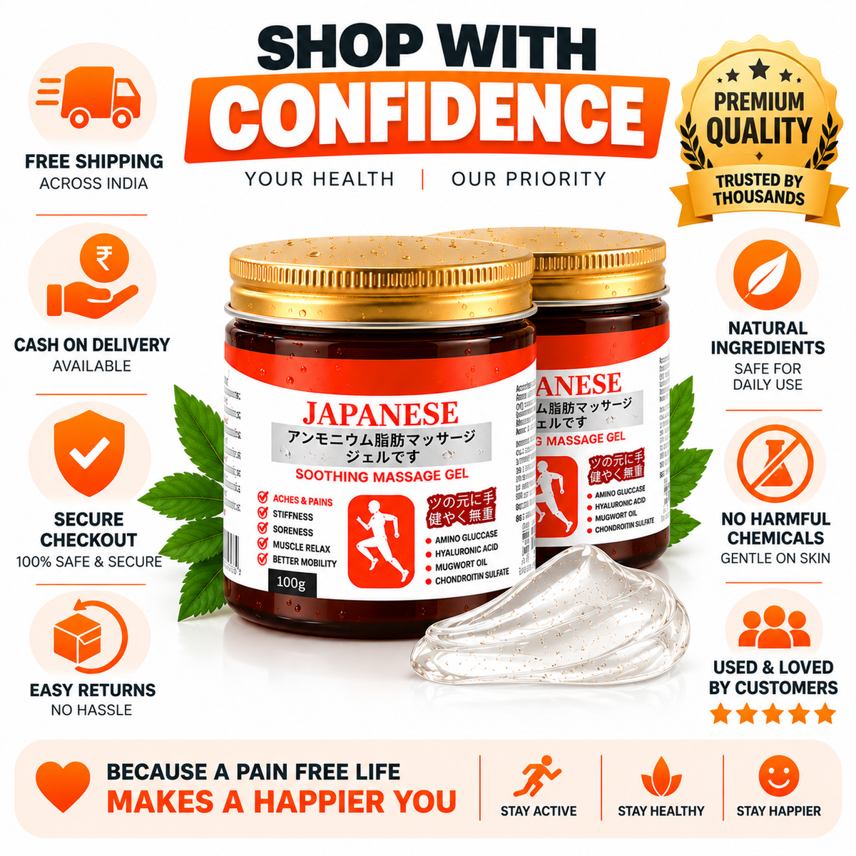 PainGo Japan Gel (Buy 1 Get 1 Free)